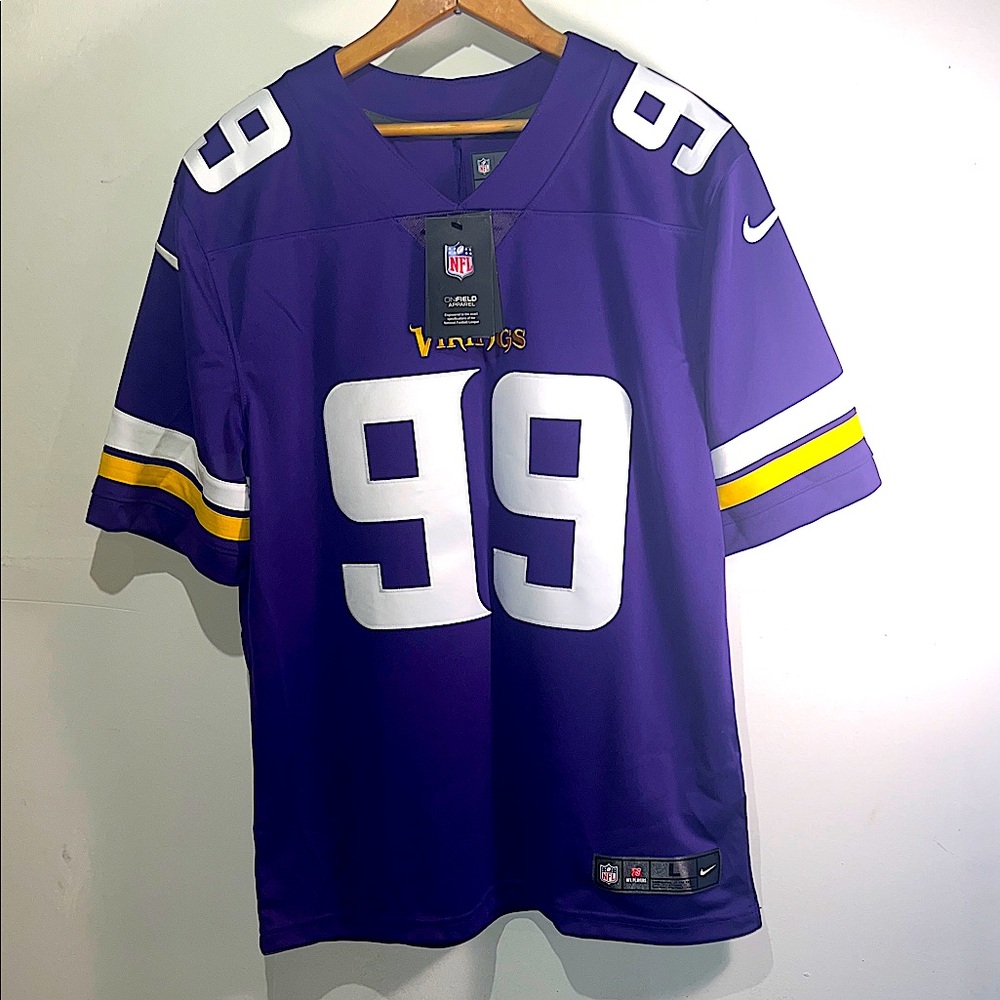 Purple NFL Jersey with Number 99